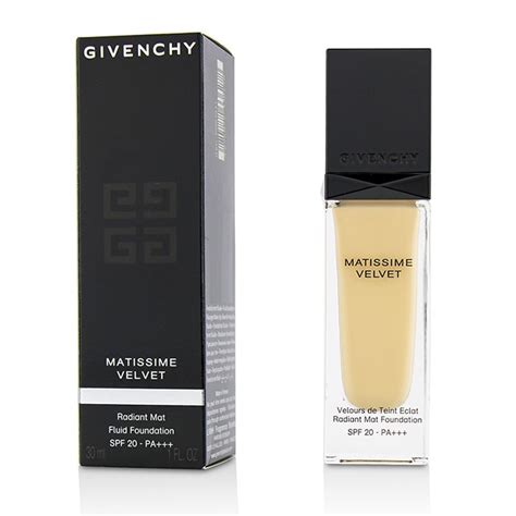 givenchy matissime velvet radiant matifying fluid foundation ingredients|Givenchy MATISSIME VELVET Radiant Mat Fluid Foundation .